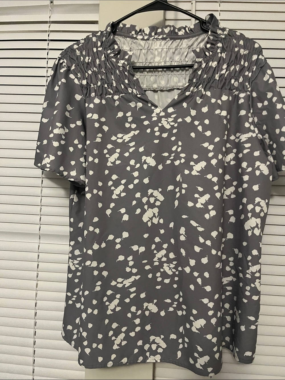 Gray and white size medium